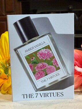 🎁5 For $25 The 7 Virtues Amber Vanilla Sample Spray Card 1.7 ml